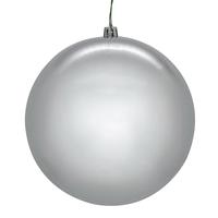 Vickerman 10" Silver Shiny Seamless Ball Ornament