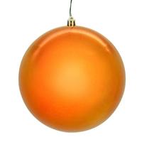 Vickerman 10" Burnish Orange Pearl Ball Ornament