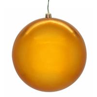 Vickerman 10" Burnish Orange Shiny Seamless Ball Ornament