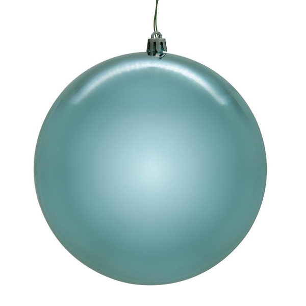 10" Baby Blue Shiny Seamless Ball Ornament