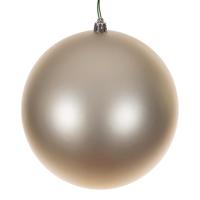 Vickerman 10" Champagne Matte Seamless Ball Ornament