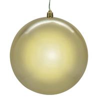 Vickerman 10" Champagne Shiny Seamless Ball Ornament