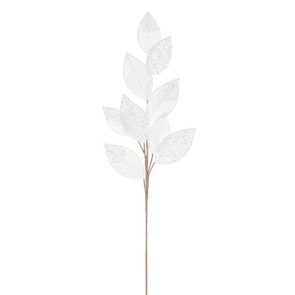 32" Ivory Velvet Pearl Leaf Spray (2 Pack)