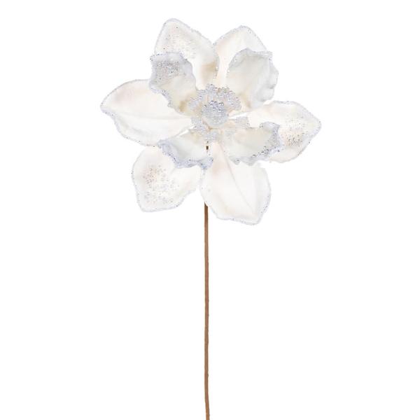17" Ivory Magnolia Pearl Flower (2 Pack)