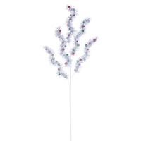 Vickerman 33" Silver/Red/Green Tinsel Ball Spray (2 Pack)
