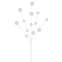 Vickerman 28" White Glitter Ball Spray (2 Pack)