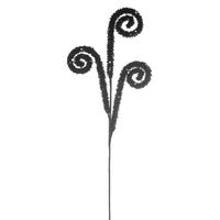 Vickerman 29" Black Sequin Swirl Spray (3 Pack)