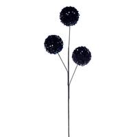 Vickerman 26" Black Sequin Triple Ball Spray (2 Pack)
