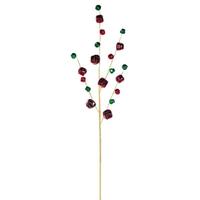 Vickerman 29.5" Red/Green Bell Spray (2 Pack)