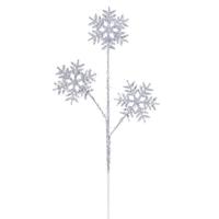 Vickerman 23" Silver Sequin Snowflake Spray (2 Pack)