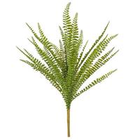 Vickerman 17" Artificial Green Fern UV Resistant Bush