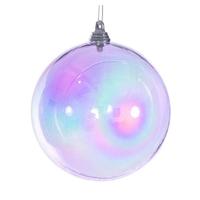 Vickerman 4" Lavender Iridescent Ball Ornament (4 pack)