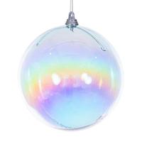 Vickerman 4.75" Baby Blue Iridescent Ball Ornament (3 Pack)