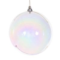 Vickerman 4.75" Champagne Iridescent Ball Ornament (3 Pack)