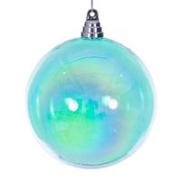 Vickerman 6" Teal Iridescent Ball Ornament (2 Pack)