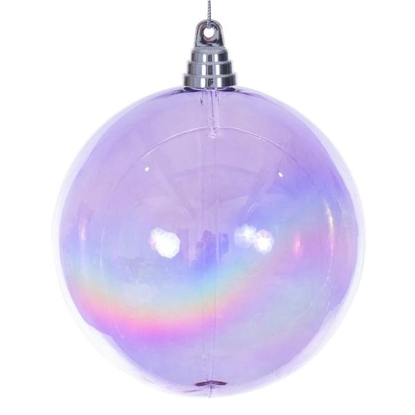 6" Lavender Iridescent Ball Ornament (2 Pack)