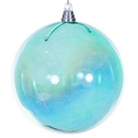 Vickerman 8" Teal Iridescent Ball Ornament
