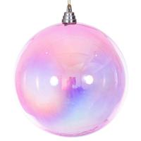 Vickerman 8" Pink Iridescent Ball Ornament