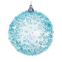 Vickerman 4" Baby Blue Iridescent Ice-like Finish Ball Ornament (3 pack)