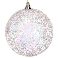 Vickerman 8" Champagne Iridescent Ice-like Finish Ball Ornament