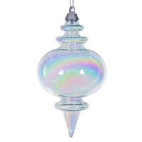 Vickerman 5" Baby Blue Iridescent Finial Ornament (3 Pack)