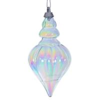 Vickerman 5" Baby Blue Iridescent Drop Ornament (3 Pack)