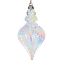 Vickerman 5" Champagne Iridescent Drop Ornament (3 Pack)