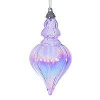 Vickerman 5" Lavender Iridescent Drop Ornament (3 Pack)
