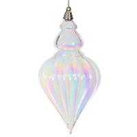 Vickerman 12" Champagne Iridescent Drop Ornament