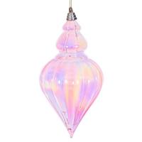 Vickerman 12" Pink Iridescent Drop Ornament