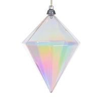 Vickerman 5" Champagne Iridescent Glossy Diamond Ornament (3 Pack)