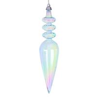 Vickerman 8.5" Baby Blue Iridescent Finial Ornament (2 Pack)