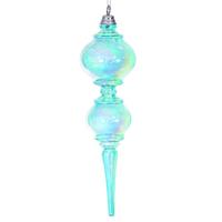 Vickerman 16.5" Teal Iridescent Finial 