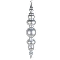Vickerman 34" Silver  UV Candy Ball Finial Drop Ornament