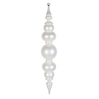 Vickerman 34" White UV Candy Ball Finial Drop Ornament