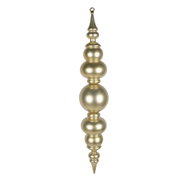 34" Champagne UV Candy Ball Finial Drop Ornament