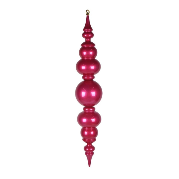 34" Hot Pink UV Candy Ball Finial Drop Ornament