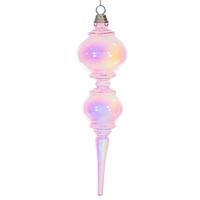 Vickerman 16.5" Pink Iridescent Finial 