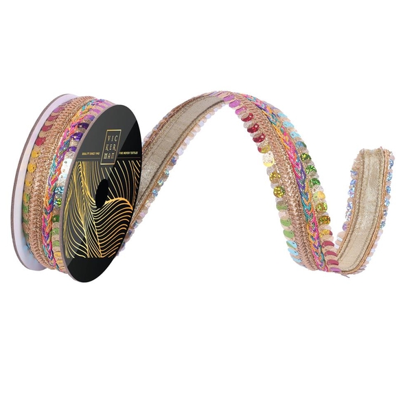 1"x10yd Multi Braid Metallic Sequin