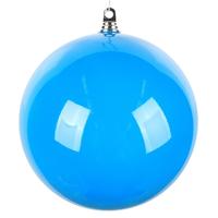 Vickerman 12" Blue Enamel High-Gloss Ball Ornament