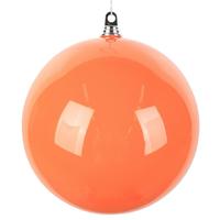 Vickerman 12" Orange Enamel High-Gloss Ball Ornament