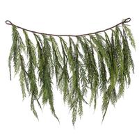 Vickerman 36" x 27" Green Cedar Artificial Dripping Christmas Garland
