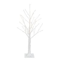 Vickerman 3' White Icy 48 Light Outdoor LED Lighted Twig Tree