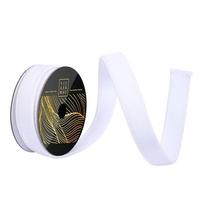 Vickerman 1" x 10yd White Velvet Dupion Backing Christmas Ribbon