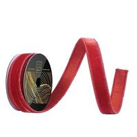 Vickerman 1" x 10yd Bittersweet Velvet Dupion Backing Christmas Ribbon