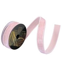 Vickerman 1" x 10yd Rose Gold Velvet Dupion Backing Christmas Ribbon