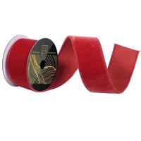 Vickerman 2.5" x 10yd Bittersweet Velvet Dupion Wired Ribbon