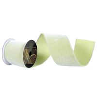 Vickerman 4" x 10yd Celadon Velvet Dupion Backing Christmas Ribbon