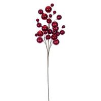 Vickerman 30" Red Matte/Shiny Ball Ornament Spray