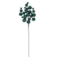 Vickerman 30" Green Matte/Shiny Ball Ornament Spray